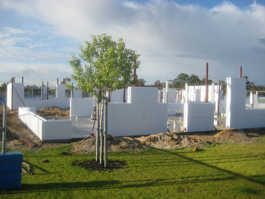 FormPro ICF blocks assembled on site