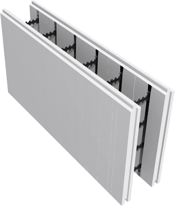 FormPro ICF EE full block — insulated concrete formwork wall panel with connectors