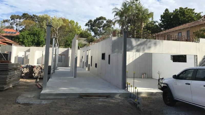 Completed FastForm walls, Dalkeith