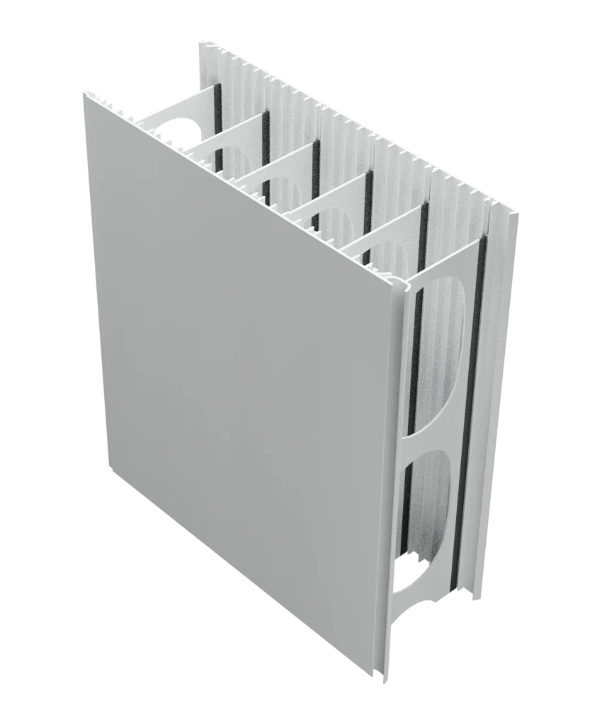 PP-series polymer formwork panel render